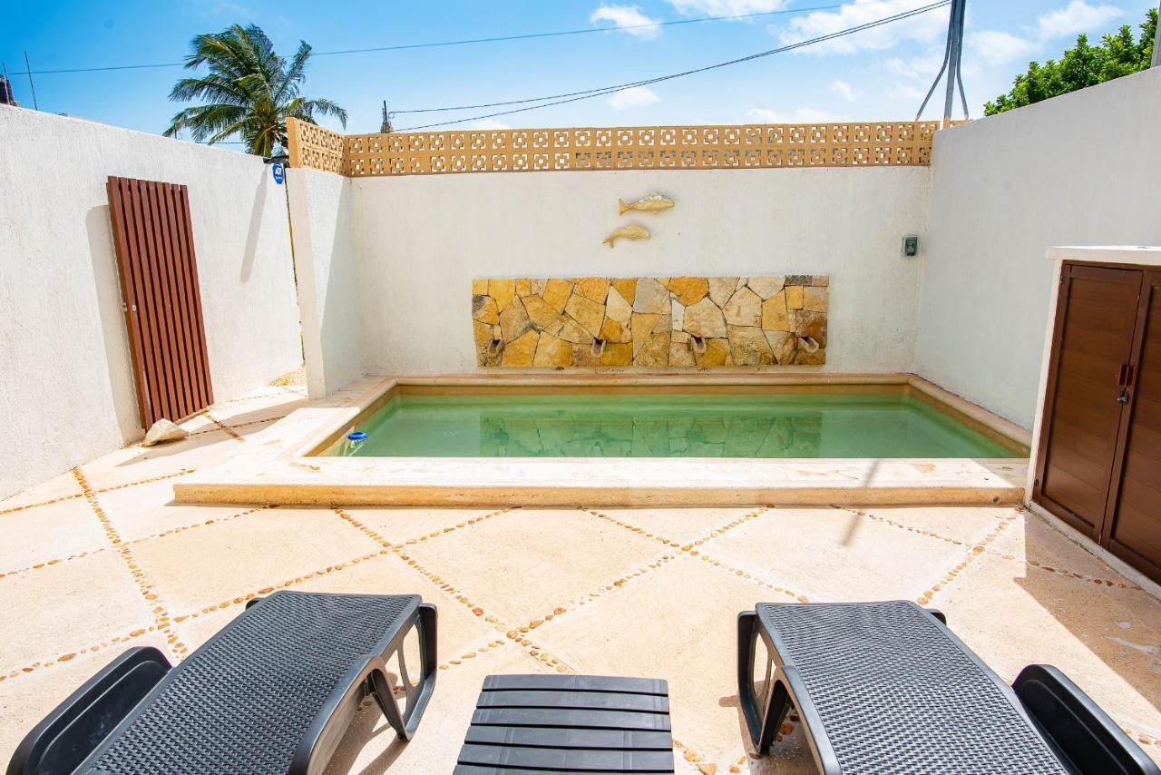 97982 New Modern Villa, Private Pool, High Internet Speed, 2 Blocks From The Beach Чиксулуб Экстерьер фото