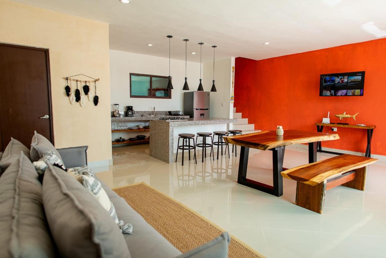 97982 New Modern Villa, Private Pool, High Internet Speed, 2 Blocks From The Beach Чиксулуб Экстерьер фото