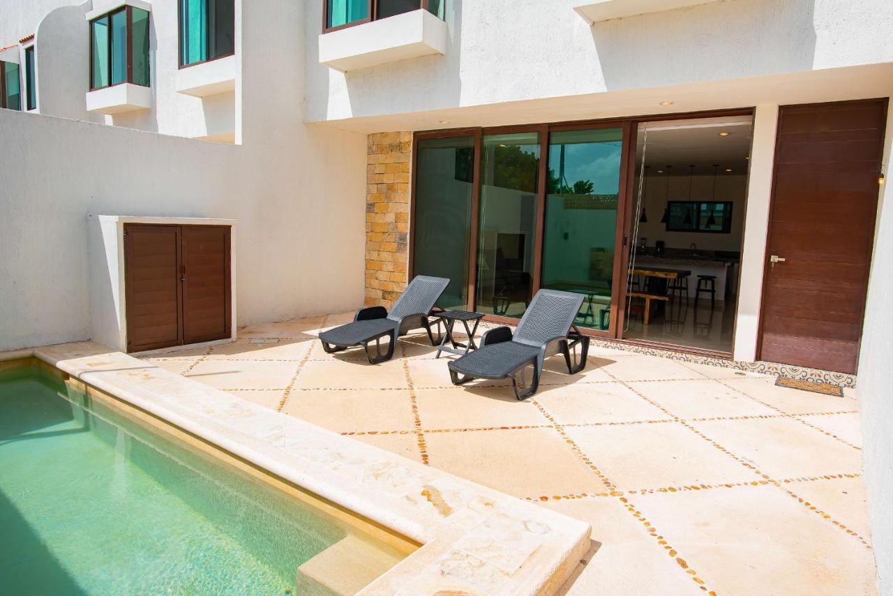 97982 New Modern Villa, Private Pool, High Internet Speed, 2 Blocks From The Beach Чиксулуб Экстерьер фото