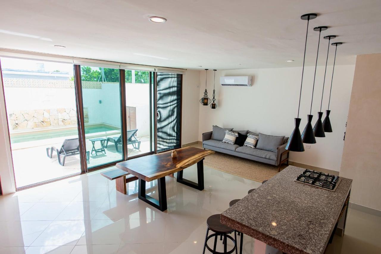 97982 New Modern Villa, Private Pool, High Internet Speed, 2 Blocks From The Beach Чиксулуб Экстерьер фото