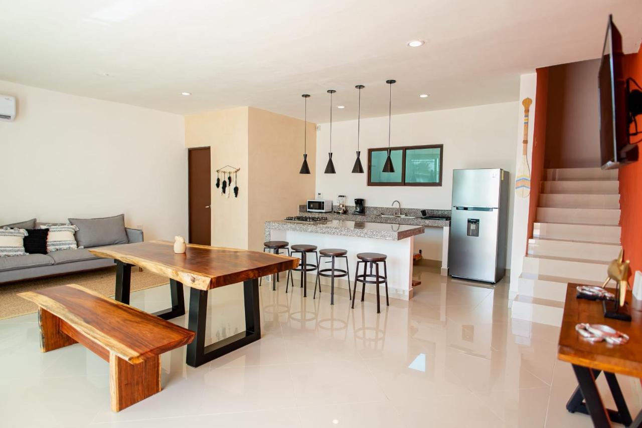 97982 New Modern Villa, Private Pool, High Internet Speed, 2 Blocks From The Beach Чиксулуб Экстерьер фото